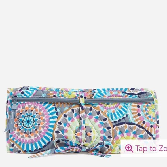 Vera Bradley Factory Style Curling and Flat Iron Cover Sunny Medallion NWT - Picture 1 of 4